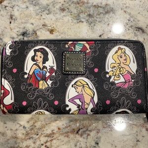 Disney Dooney & Bourke Princess Runway Zip Clutch Wallet